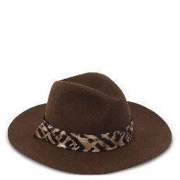 Dark brown wool felt hat