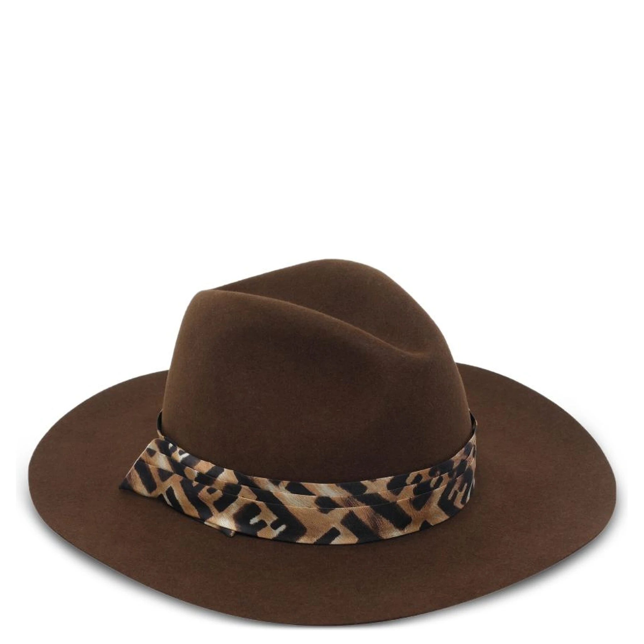 Dark brown wool felt hat