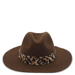 Dark brown wool felt hat