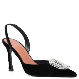 Amina Muaddi With Heel Black