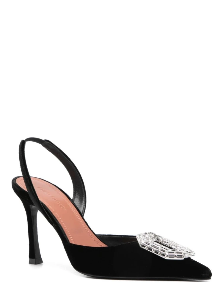 Amina Muaddi With Heel Black alternative