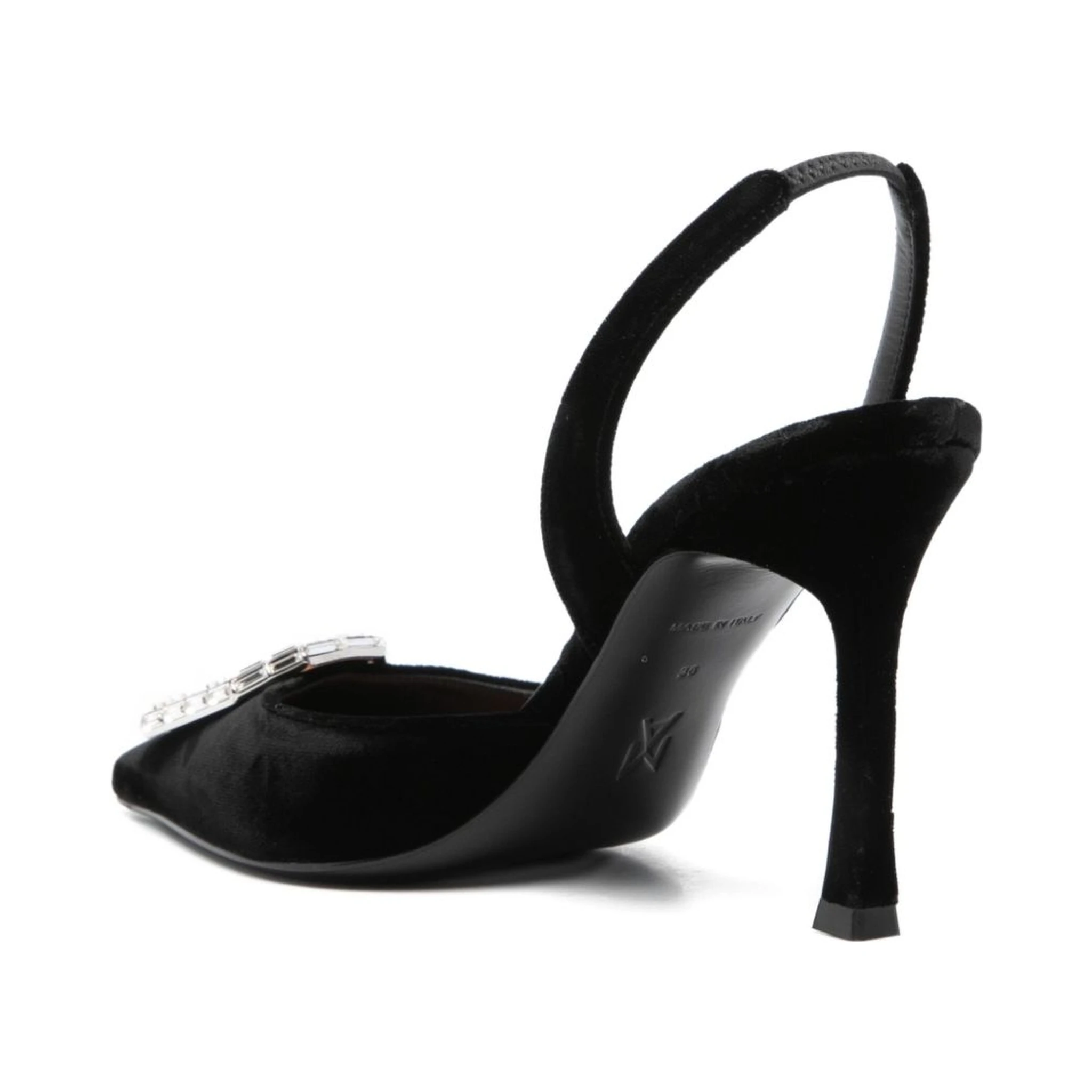 Amina Muaddi With Heel Black