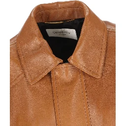 Saint Laurent  Jackets Leather Brown