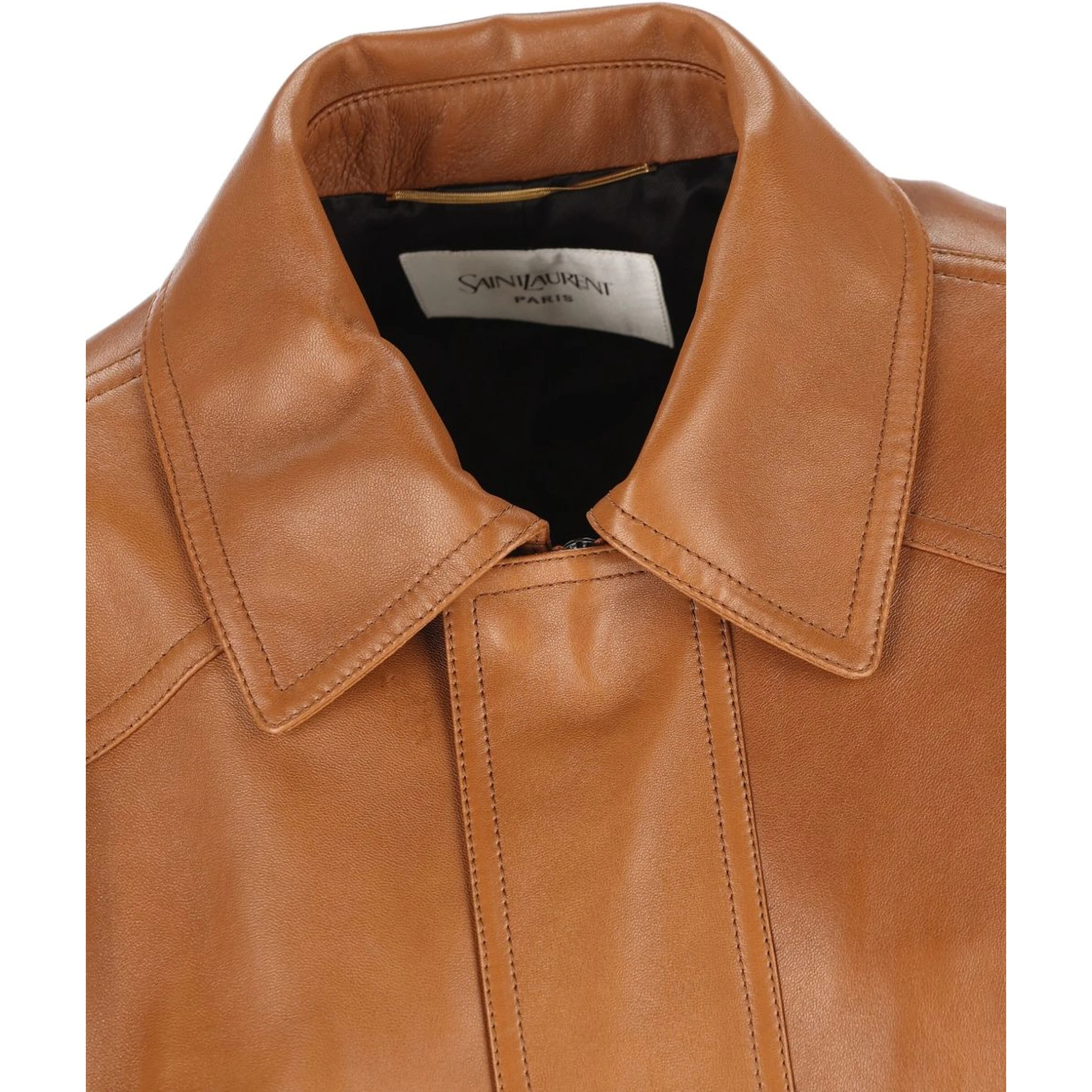 Saint Laurent  Jackets Leather Brown