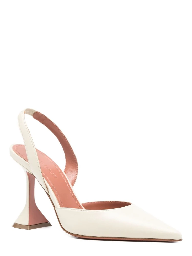 Amina Muaddi With Heel Beige alternative