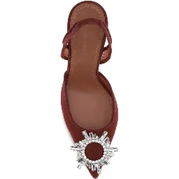 Amina Muaddi With Heel Bordeaux