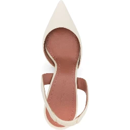Amina Muaddi With Heel Beige