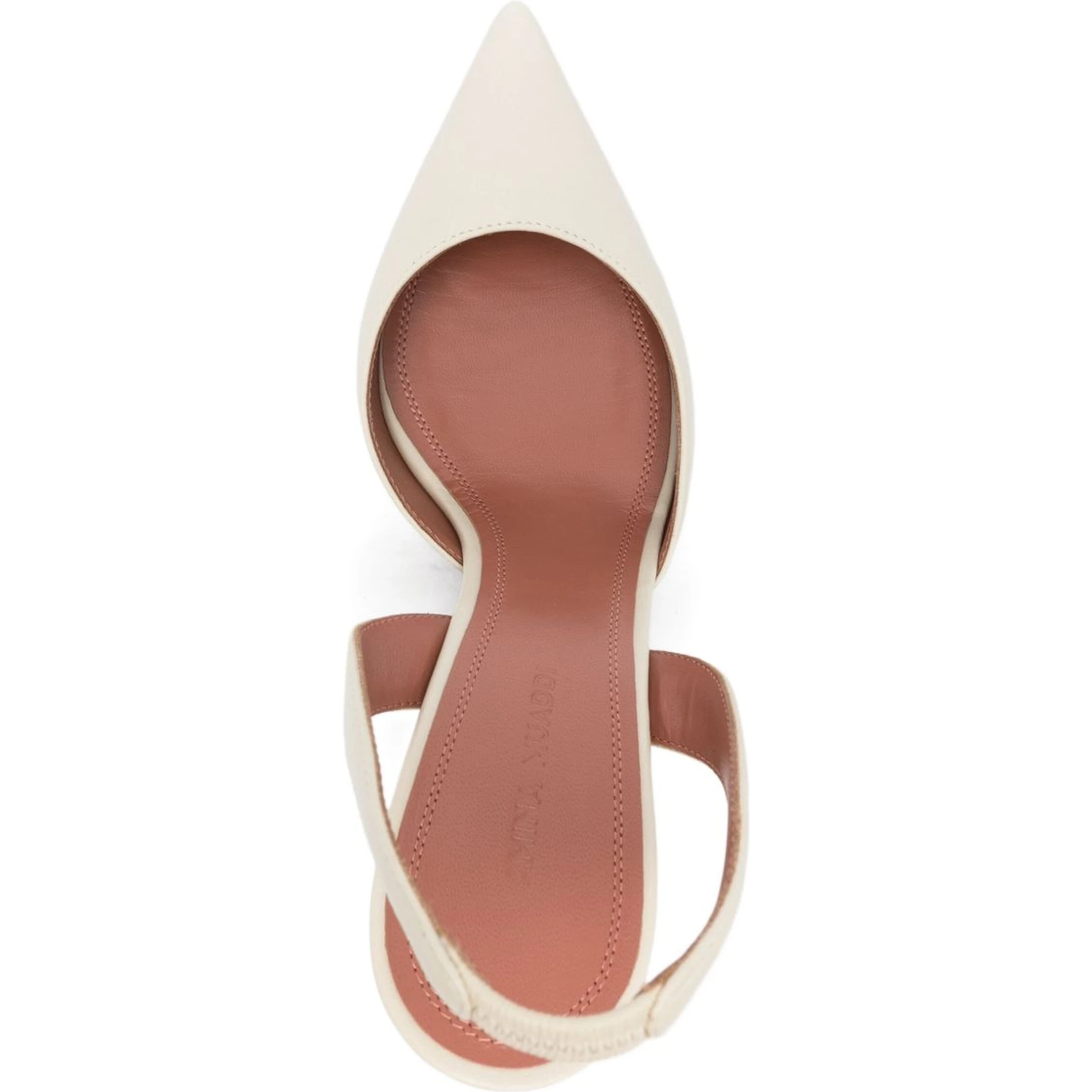 Amina Muaddi With Heel Beige