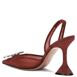 Amina Muaddi With Heel Bordeaux