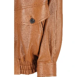 Saint Laurent  Jackets Leather Brown