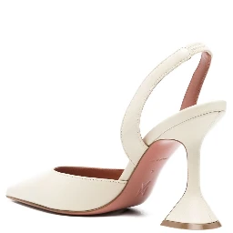 Amina Muaddi With Heel Beige