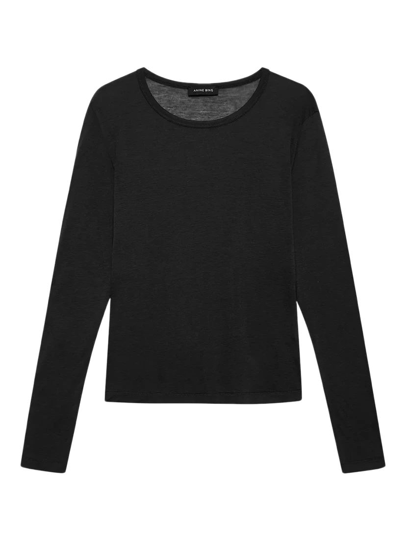 ANINE BING T-shirts and Polos Black