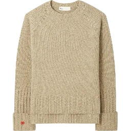 floral-embroidered ribbed sweater