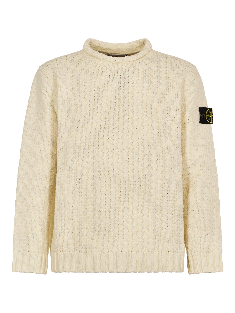 Stone Island Sweaters White