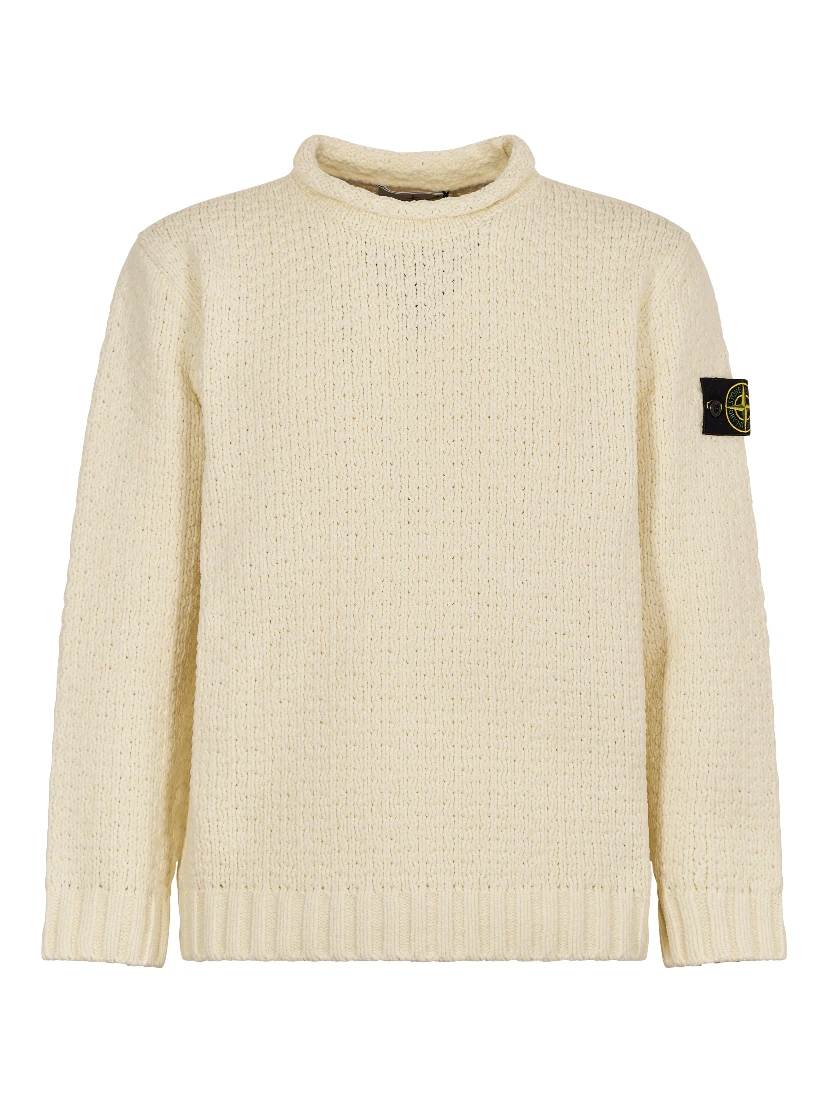 Stone Island Sweaters White