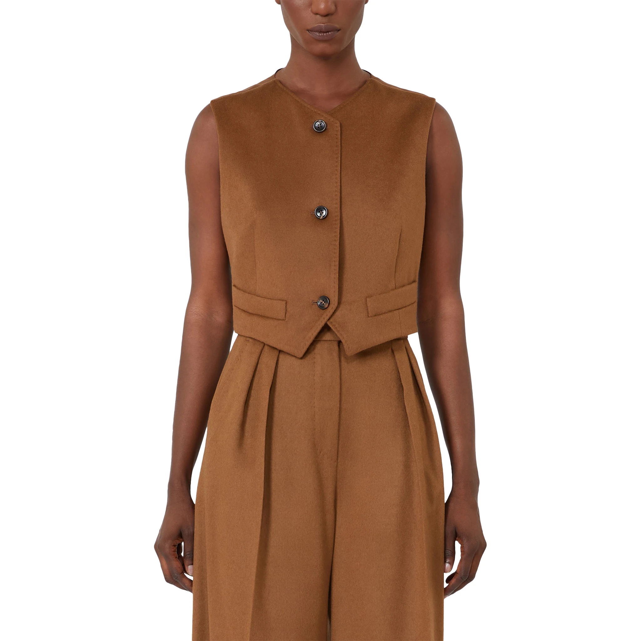 Max Mara Coats Leather Brown