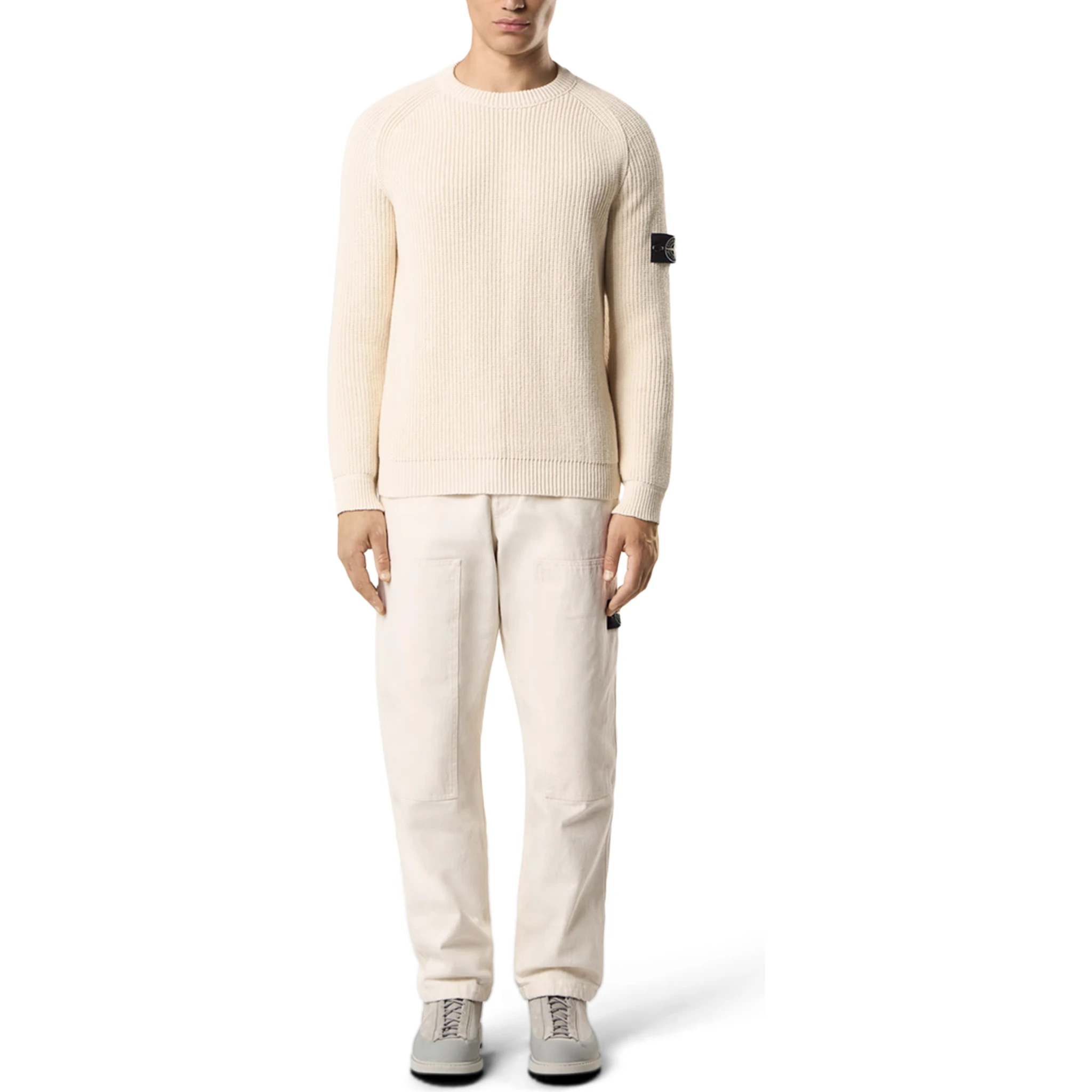 Stone Island Sweaters White