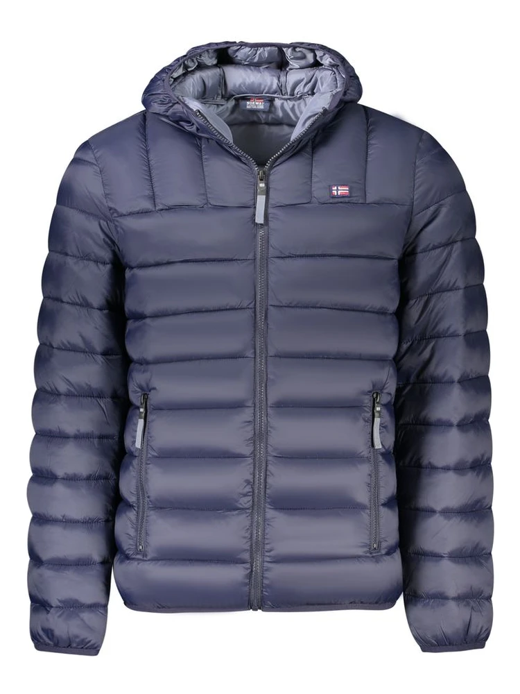 Blu Poliammide Men Jacket