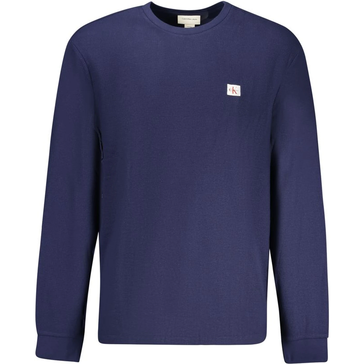 Blue Cotton Men Sweater