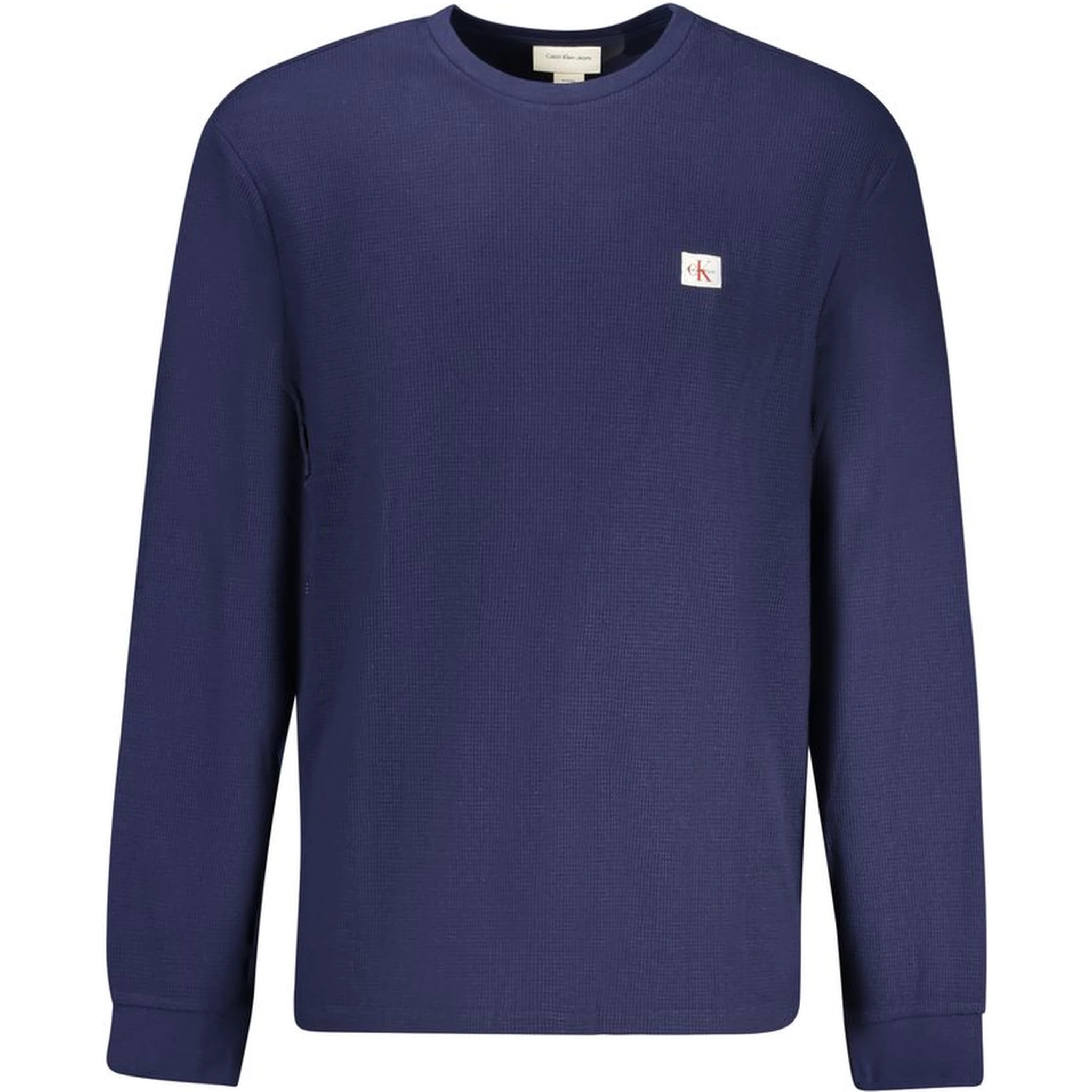 Blue Cotton Men Sweater