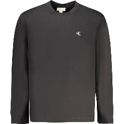 Black Cotton Men T-Shirt