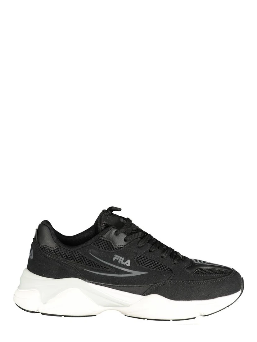 Black Polyester Men Sneaker