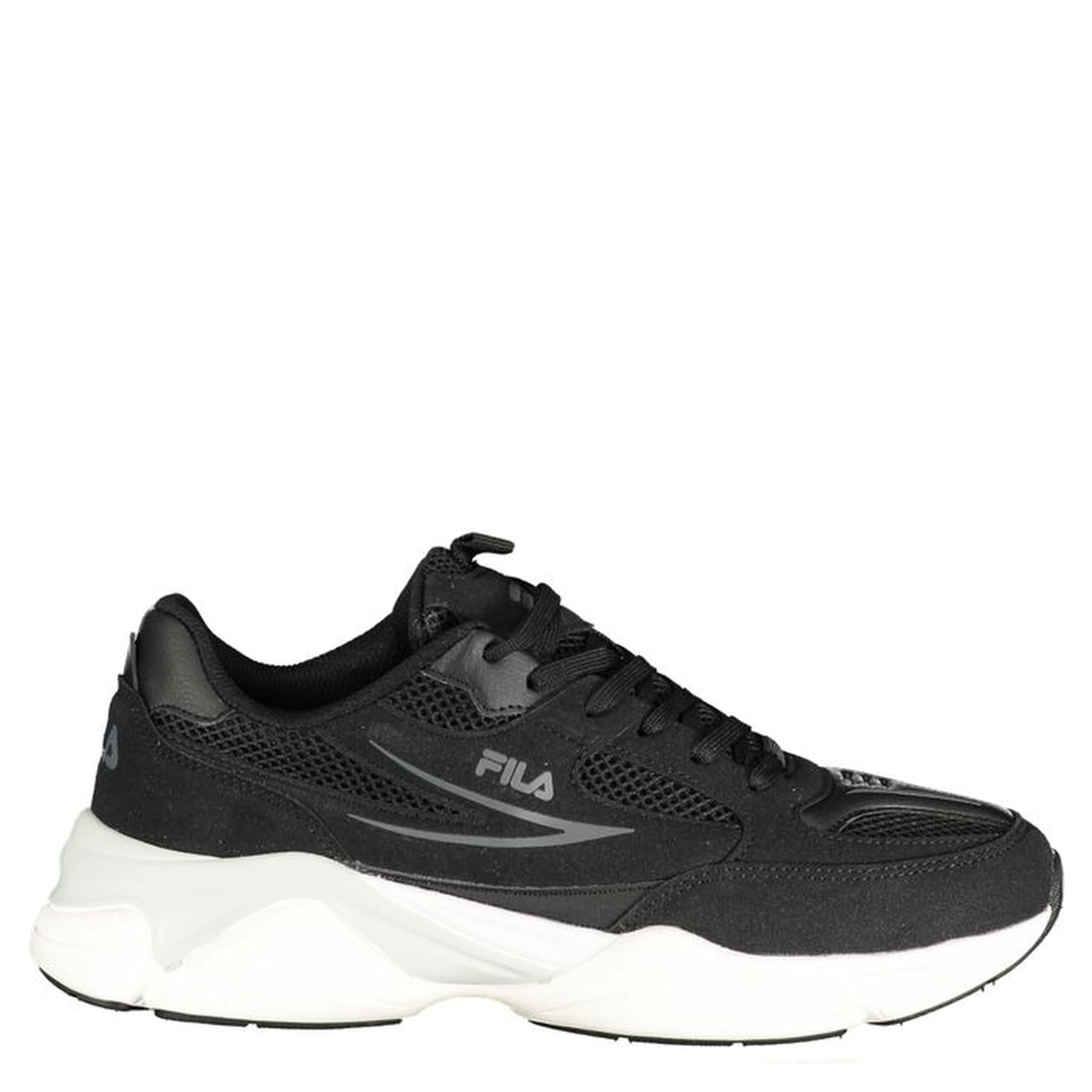 Black Polyester Men Sneaker