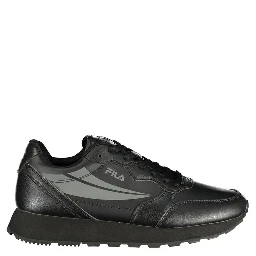 Black Polyester Men Sneaker