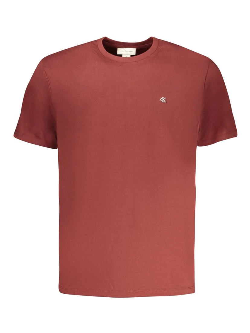 Brown Cotton Men T-Shirt