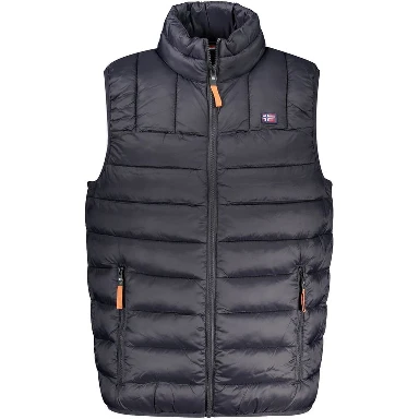 Black Poliammide Men's Vest