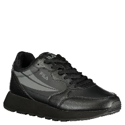 Black Polyester Men Sneaker