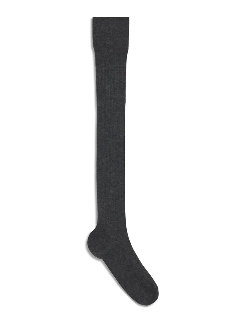 Gray Cashmere Socks