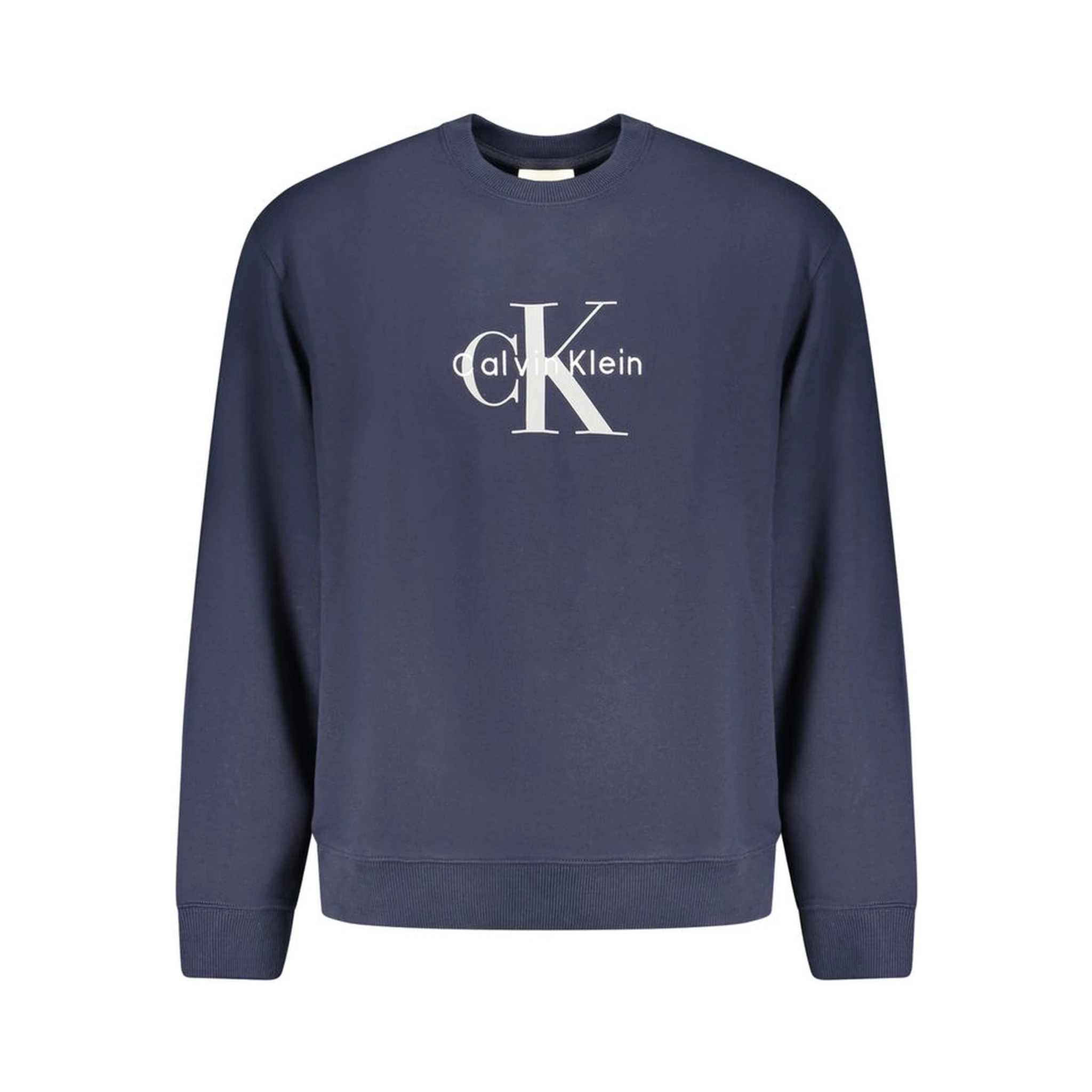 Blue Cotton Men Sweater