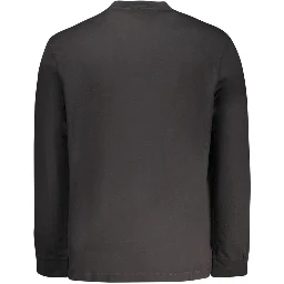 Black Cotton Men T-Shirt