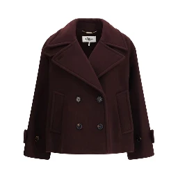 Bordeaux Fleece Wool Coat