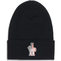 Black Fleece Wool Beanie