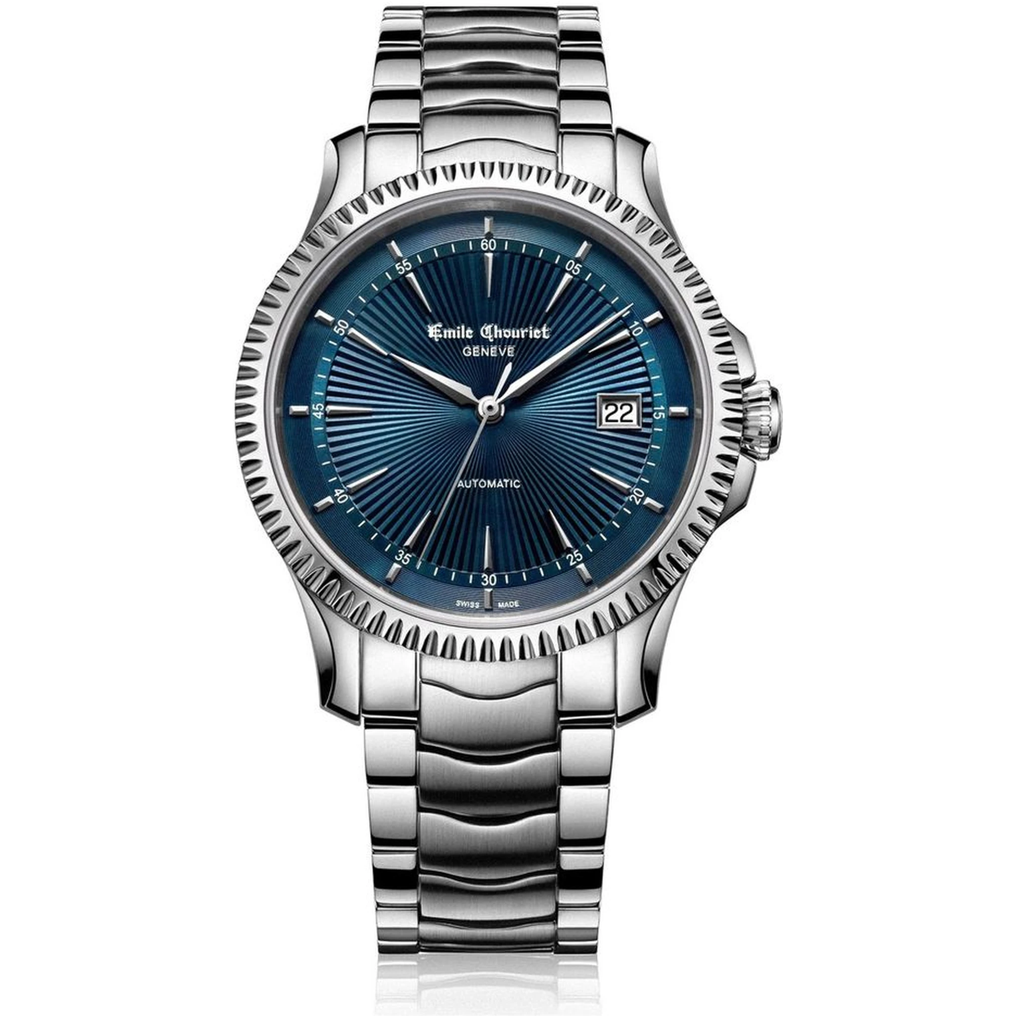 Gray Stainless Steel Dress Watch