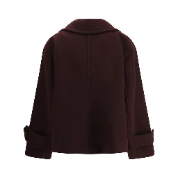 Bordeaux Fleece Wool Coat