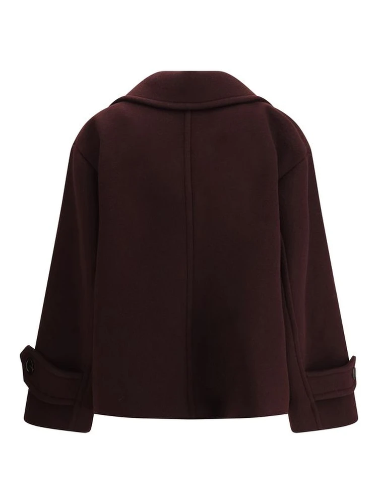 Bordeaux Fleece Wool Coat alternative