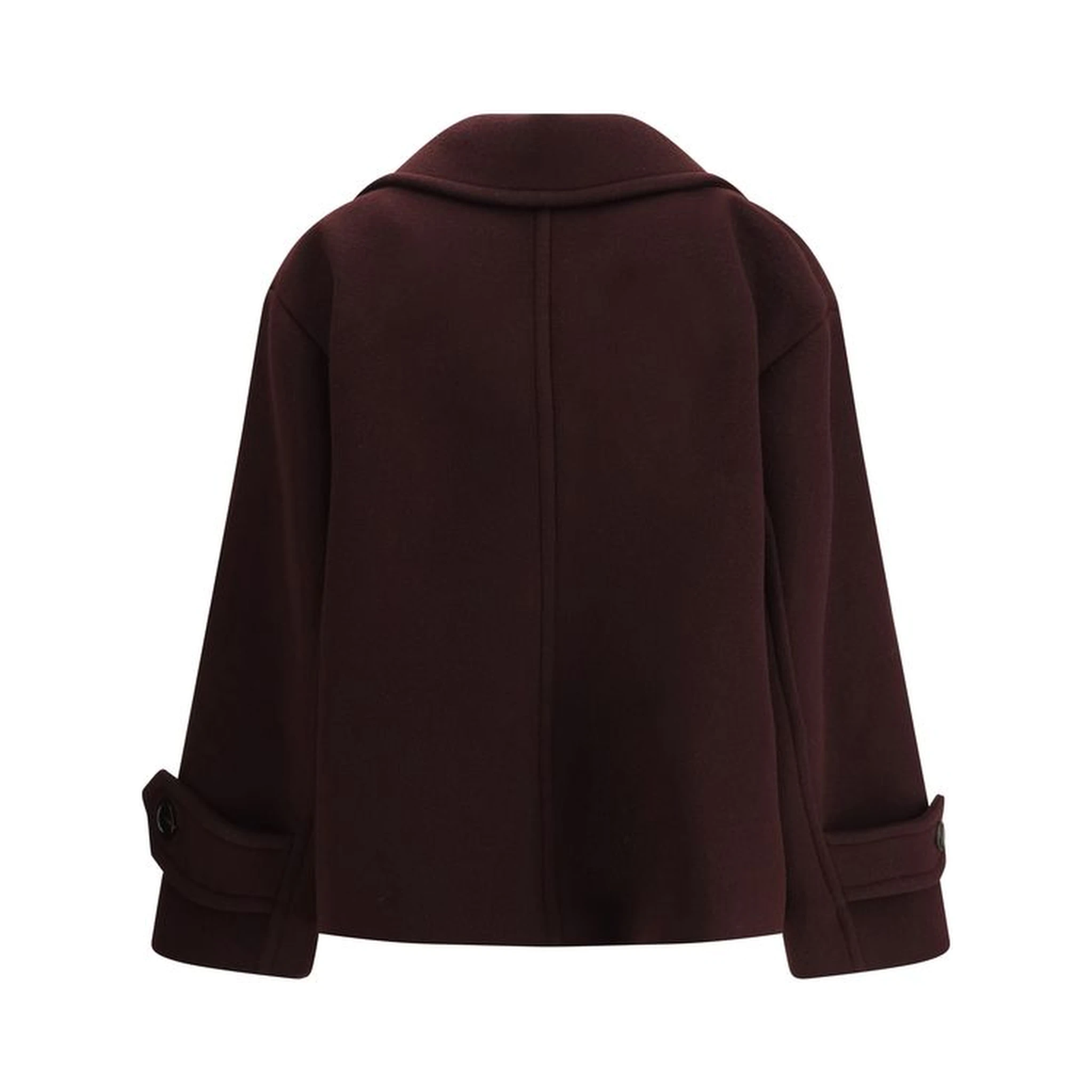 Bordeaux Fleece Wool Coat