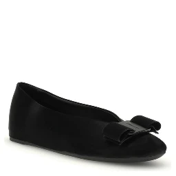 Black Calf Leather Bos Taurus Ballet Flats