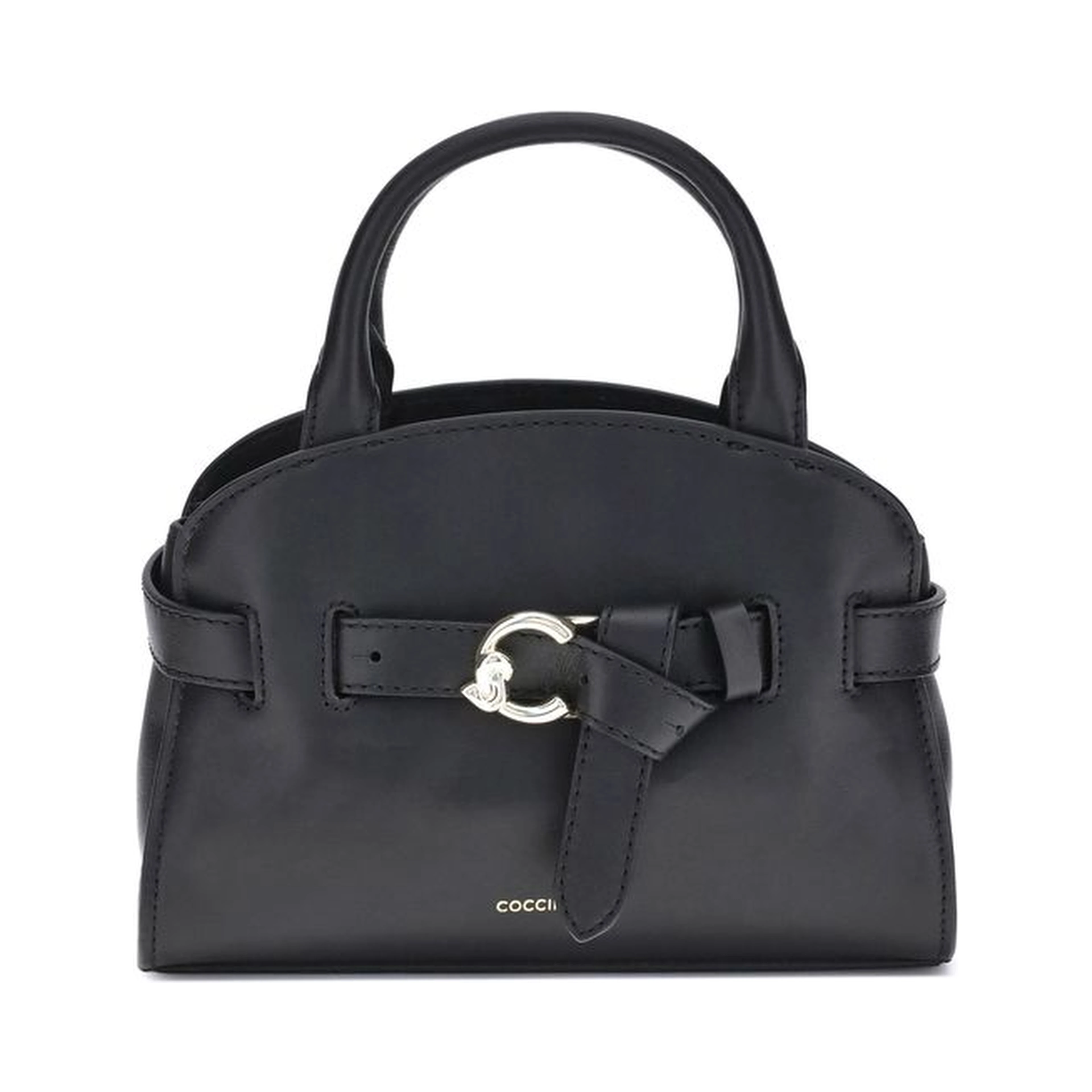 Black Calf Leather Bos Taurus Handbag