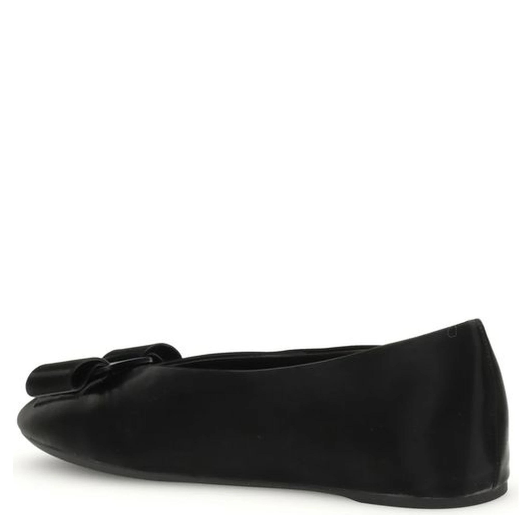 Black Calf Leather Bos Taurus Ballet Flats