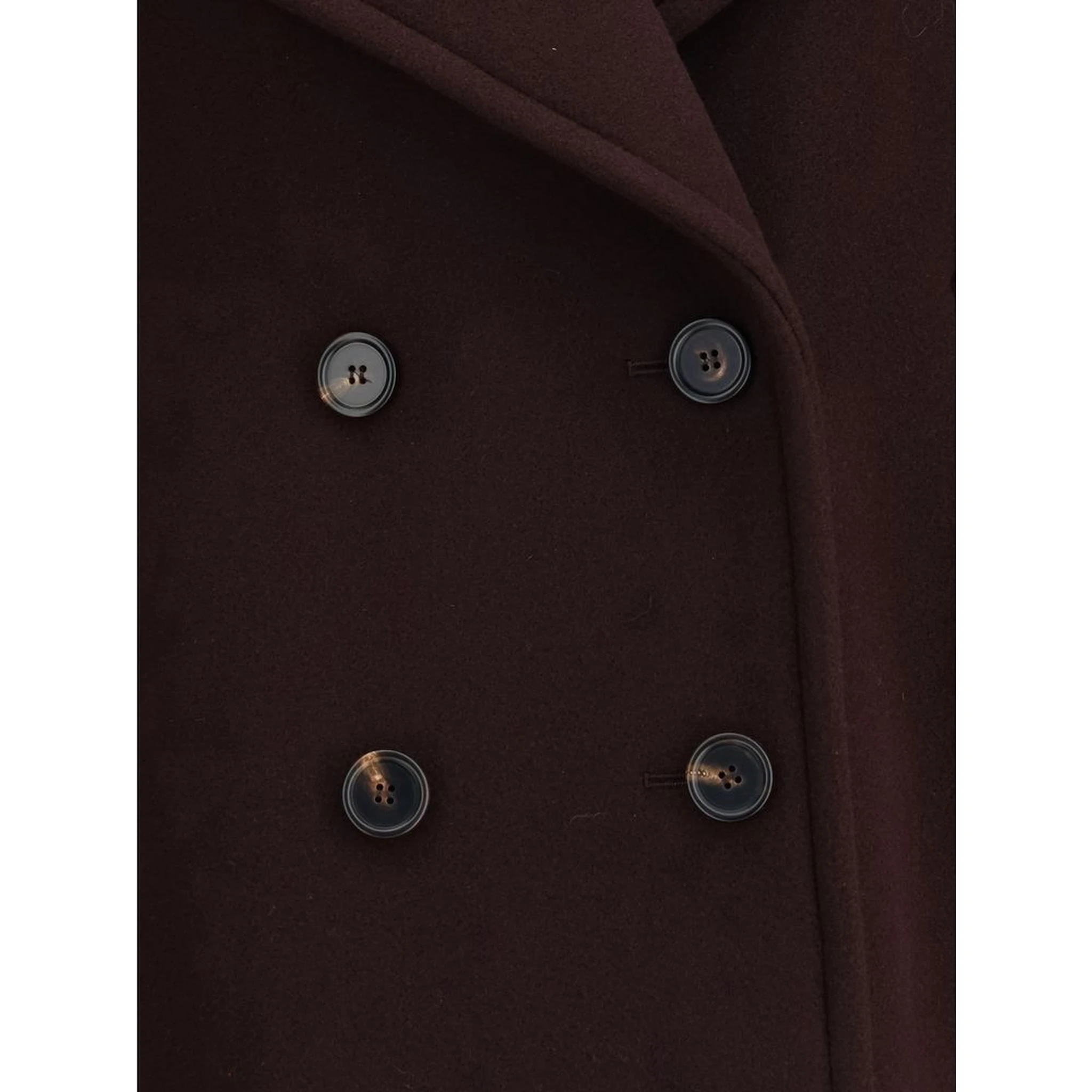 Bordeaux Fleece Wool Coat