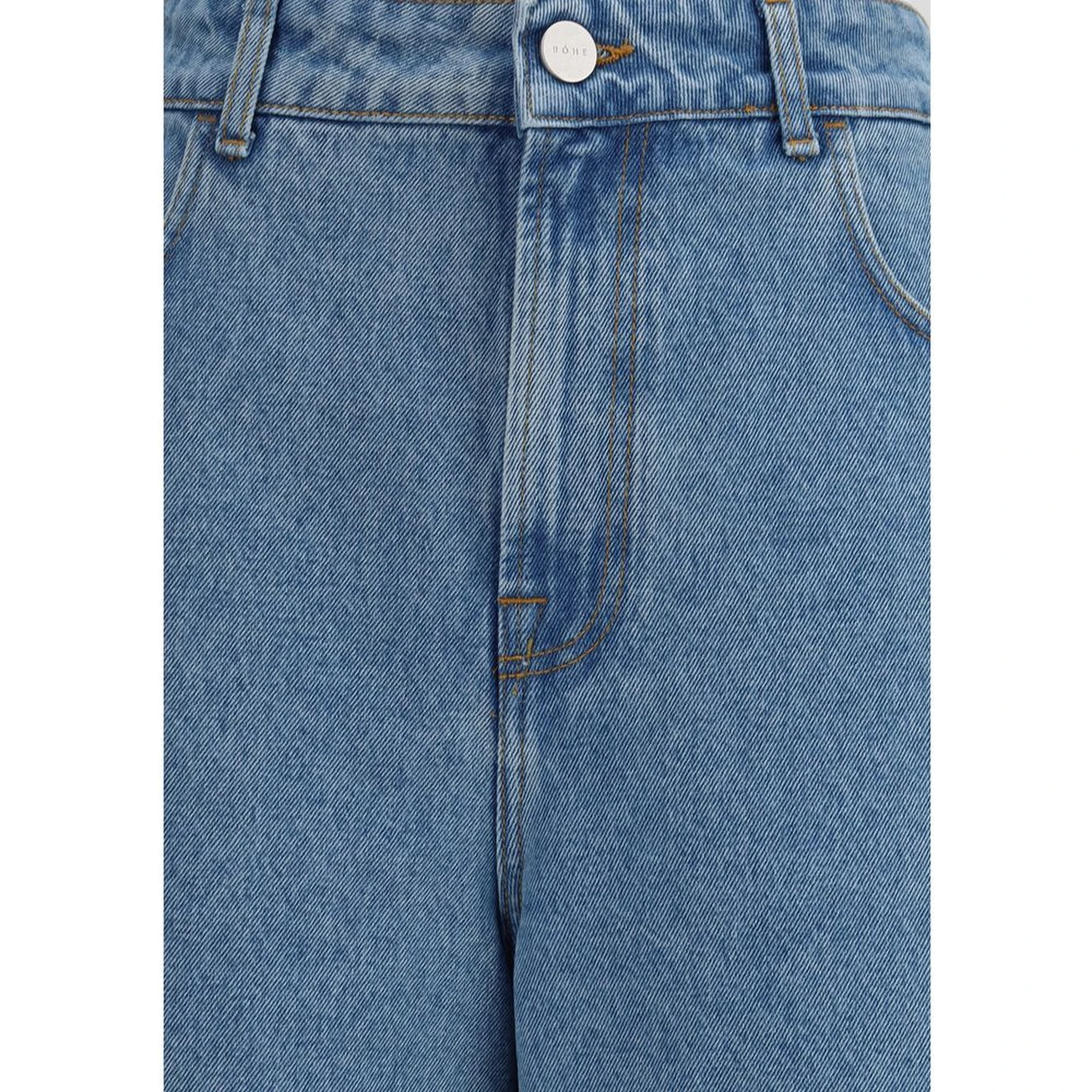 Blue Cotton Relaxed Fit Jeans