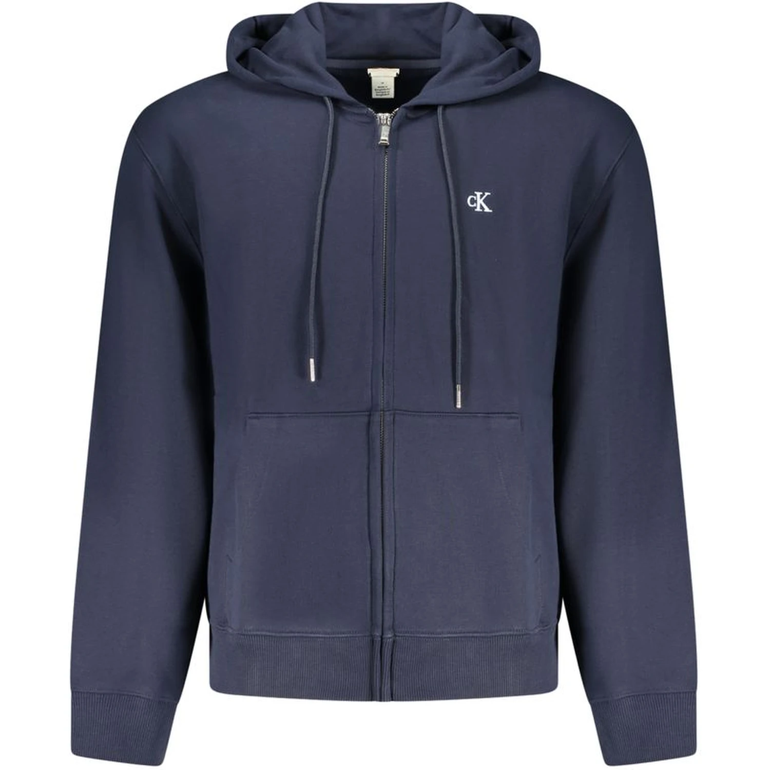 Blue Cotton Men Sweater