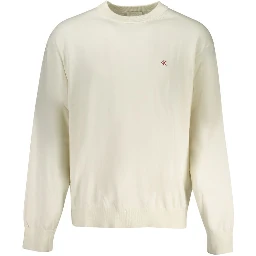 White Cotton Men Sweater
