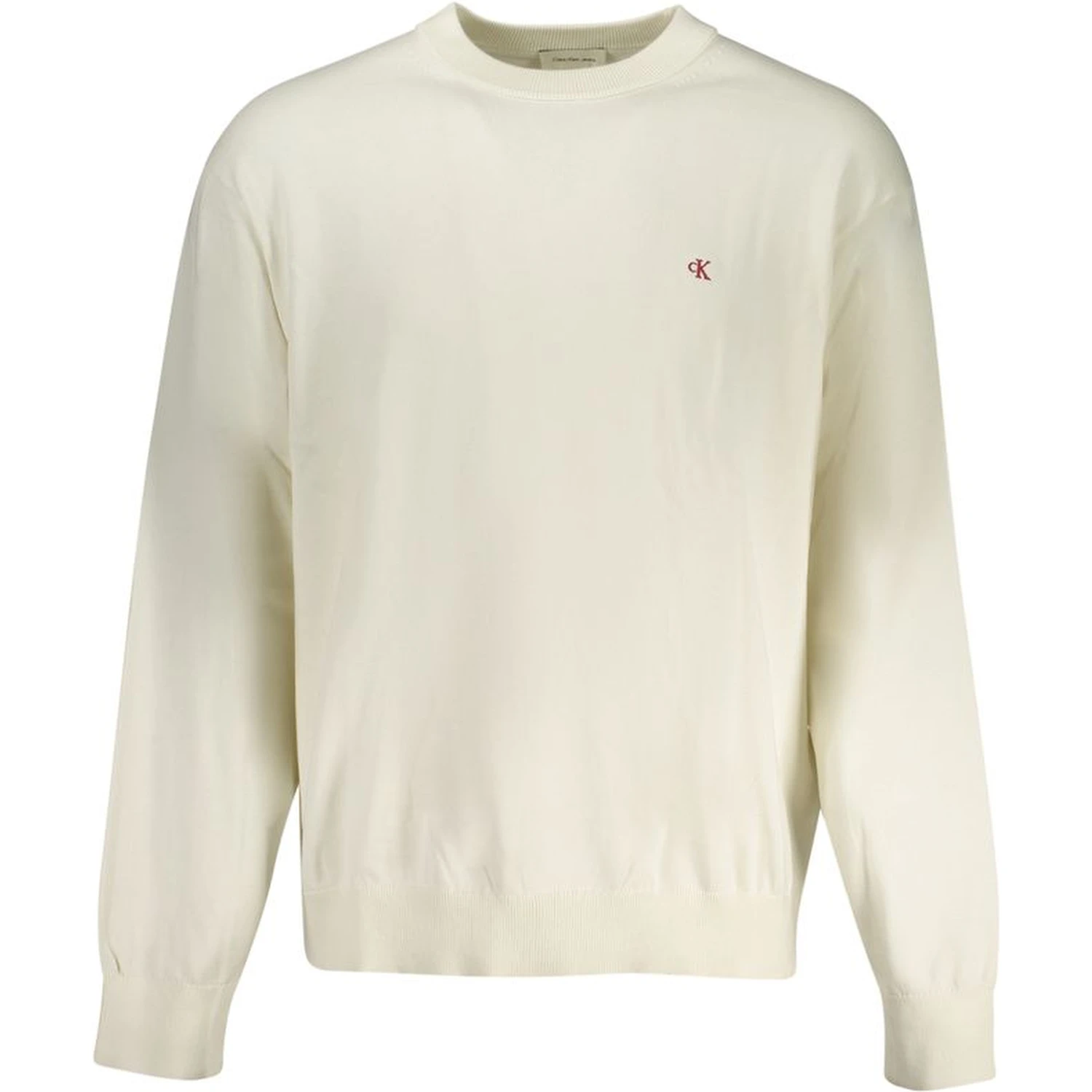 White Cotton Men Sweater