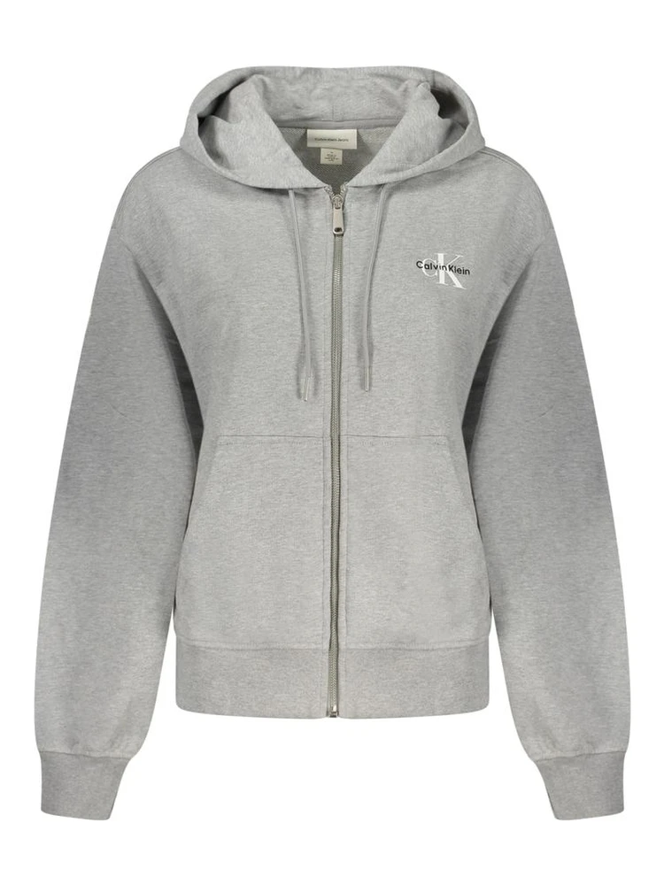 Gray Cotton Women Sweater