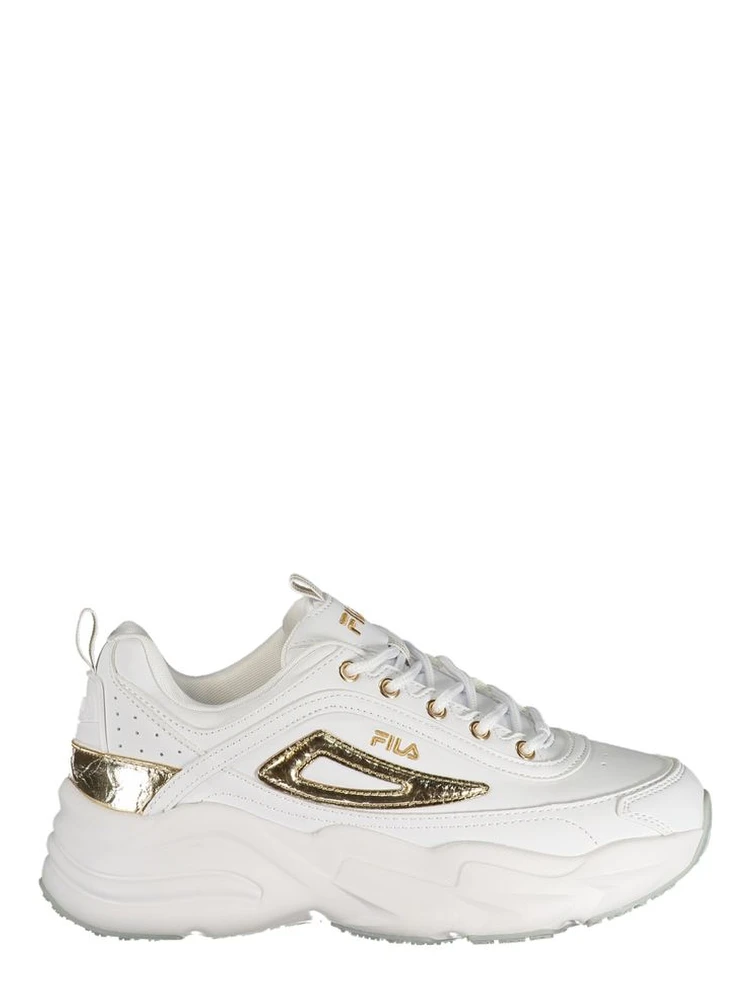 White Polyester Women Sneaker